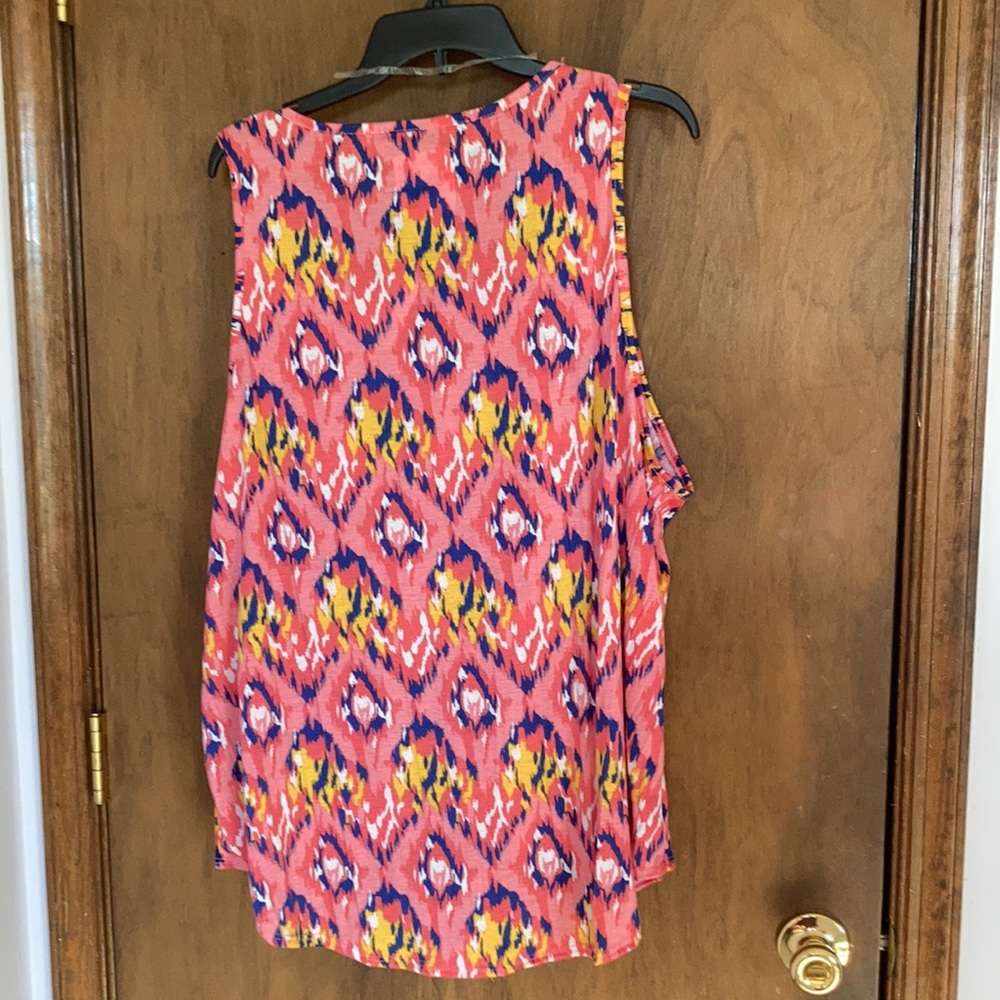 New york Laundry sleeveless knot front top attached necklace 3X - Picture 7 of 15